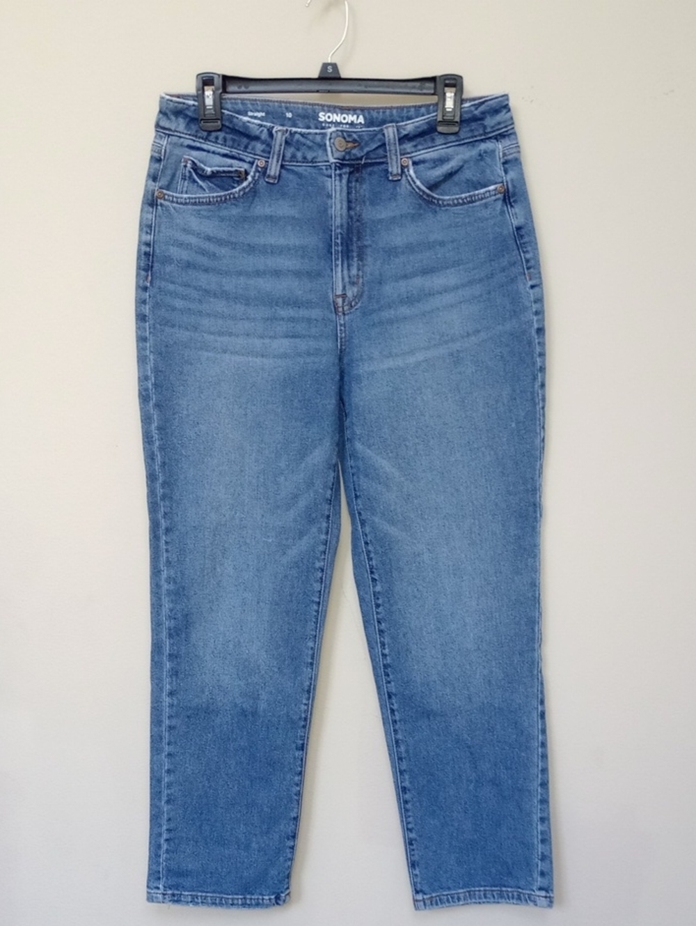 Price🔽SONOMA 90's Look Straight Leg Jeans - Medium Blue